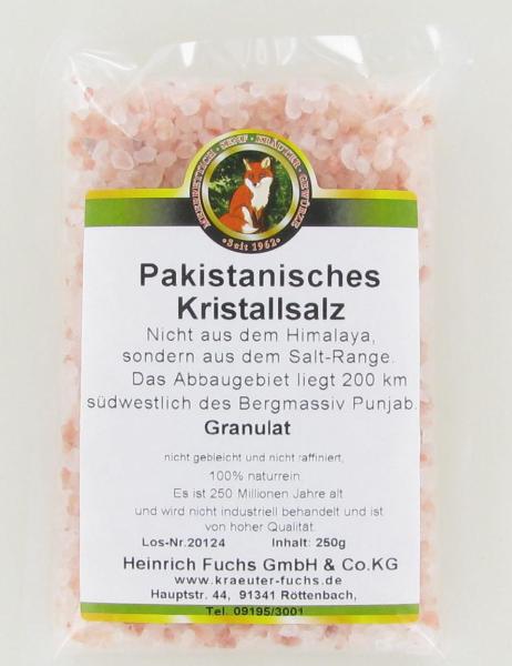 Pakistanisches Kristallsalz, grob, für die Mühle, 250 g